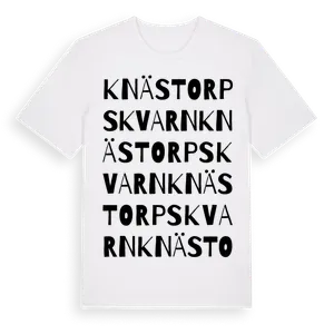 Knästorps Kvarn ordlek t-shirt – ekologisk bomull t-shirt från Pinshirt