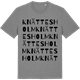 Mid Heather Gray t-shirt med Knättesholm ordlek t-shirt