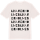 Vintage White t-shirt med Knaverholmen ordlek t-shirt