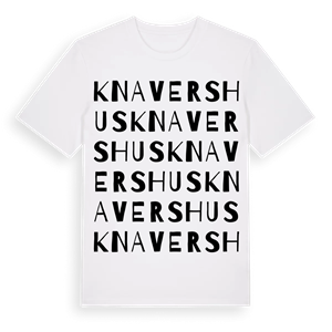 Knavershus ordlek t-shirt – ekologisk bomull t-shirt från Pinshirt