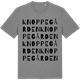 Mid Heather Gray t-shirt med Knoppegården ordlek t-shirt