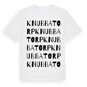 Knubbatorp ordlek t-shirt – ekologisk bomull t-shirt från Pinshirt