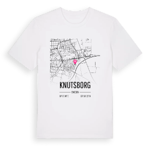 Knutsborg karta t-shirt – ekologisk bomull t-shirt från Pinshirt