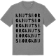 Mid Heather Gray t-shirt med Knutsborg ordlek t-shirt