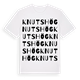White t-shirt med Knutshög ordlek t-shirt