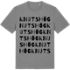 Mid Heather Gray t-shirt med Knutshög ordlek t-shirt