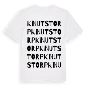 Knutstorp ordlek t-shirt – ekologisk bomull t-shirt från Pinshirt
