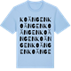 Blue Soul t-shirt med Koängen ordlek t-shirt
