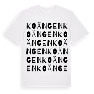 Koängen ordlek t-shirt – ekologisk bomull t-shirt från Pinshirt