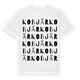 Kobjär ordlek t-shirt