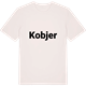 Vintage White t-shirt med Kobjer fetstil t-shirt