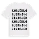 White t-shirt med Kobjer ordlek t-shirt