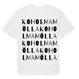 Koholmamölla ordlek t-shirt – ekologisk bomull t-shirt från Pinshirt