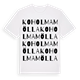 Koholmamölla ordlek t-shirt