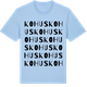 Blue Soul t-shirt med Kohus ordlek t-shirt