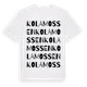 White t-shirt med Kolamossen ordlek t-shirt