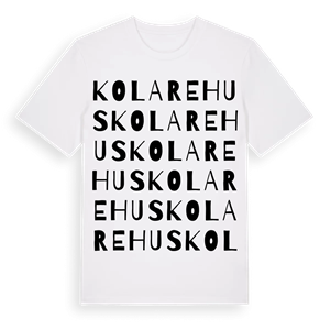 Kolarehus ordlek t-shirt – ekologisk bomull t-shirt från Pinshirt