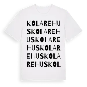 Kolarehus ordlek t-shirt – ekologisk bomull t-shirt från Pinshirt
