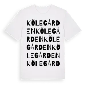 Kölegården ordlek t-shirt – ekologisk bomull t-shirt från Pinshirt