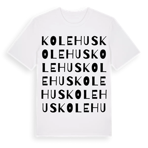 Kolehus ordlek t-shirt – ekologisk bomull t-shirt från Pinshirt