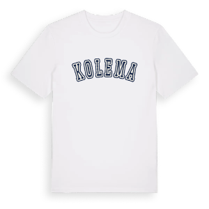 Kolema college t-shirt – ekologisk bomull t-shirt från Pinshirt