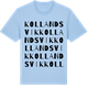 Blue Soul t-shirt med Kollandsvik ordlek t-shirt