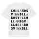 Kollandsvik ordlek t-shirt