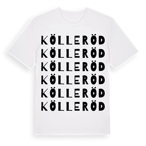 Kölleröd ordlek t-shirt – ekologisk bomull t-shirt från Pinshirt