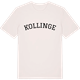 Vintage White t-shirt med Kollinge böjd t-shirt