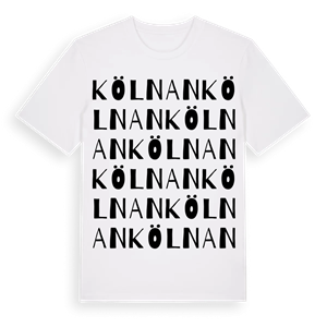 Kölnan ordlek t-shirt – ekologisk bomull t-shirt från Pinshirt