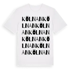 Kölnan ordlek t-shirt – ekologisk bomull t-shirt från Pinshirt