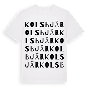 Kolsbjär ordlek t-shirt – ekologisk bomull t-shirt från Pinshirt