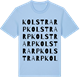 Blue Soul t-shirt med Kolstrarp ordlek t-shirt