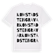Komstad stengravar ordlek t-shirt