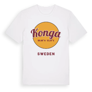 Konga cirkel t-shirt – ekologisk bomull t-shirt från Pinshirt