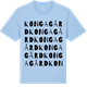 Blue Soul t-shirt med Kongagård ordlek t-shirt