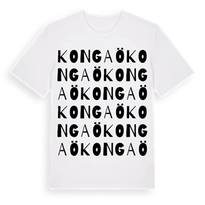 Kongaö ordlek t-shirt – ekologisk bomull t-shirt från Pinshirt