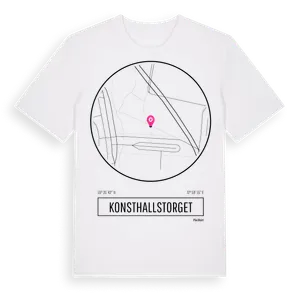 Konsthallstorget t-shirt – ekologisk bomull t-shirt från Pinshirt