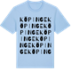 Blue Soul t-shirt med Köpinge ordlek t-shirt