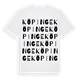 White t-shirt med Köpinge ordlek t-shirt