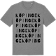 Mid Heather Gray t-shirt med Köpinge ordlek t-shirt