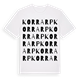Korrarp ordlek t-shirt