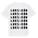 Korsaröd ordlek t-shirt