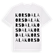 Korsdala ordlek t-shirt