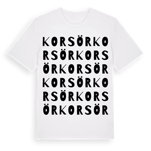 Korsör ordlek t-shirt – ekologisk bomull t-shirt från Pinshirt