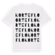 Korteflo ordlek t-shirt