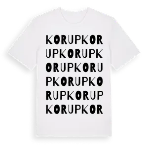 Korup ordlek t-shirt – ekologisk bomull t-shirt från Pinshirt