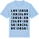 Blue Soul t-shirt med Kovångsgården ordlek t-shirt