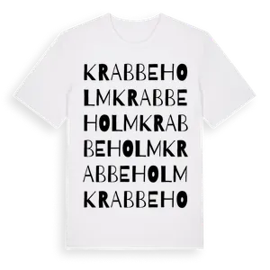 Krabbeholm ordlek t-shirt – ekologisk bomull t-shirt från Pinshirt