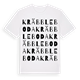 White t-shirt med Kräbbleboda ordlek t-shirt